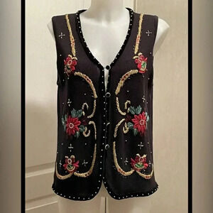 Vintage Christmas vest size L